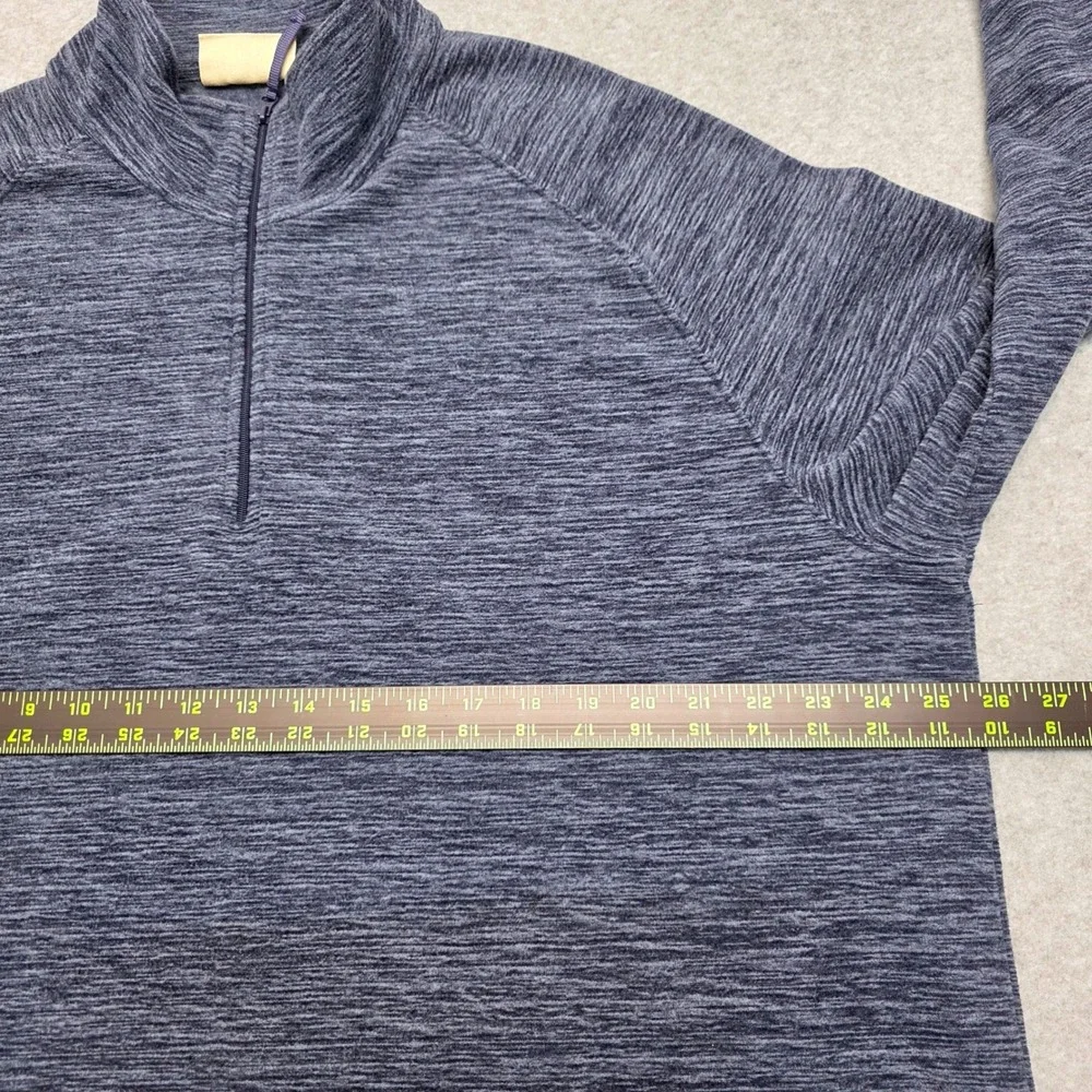 Mountain Warehouse‎ Men's XXL Navy Blue Space Dye Quarter Zip Fleece Pullover
